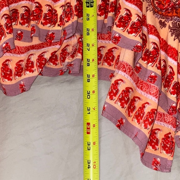 Angie, Long, Asymmetrical Hankercheif Skirt. Boho Chic! Small. Never been worn! - Picture 14 of 14